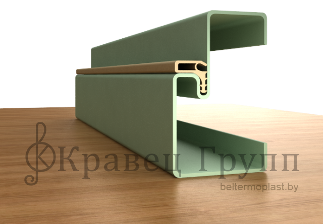 Для уплотнения коробки металлических дверей (ДВ-18) на профиле, 3d фото